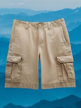 Tommy Hilfiger Classic Utility Gorpcore Preppy Coastal Khaki Cargo Shorts 30”